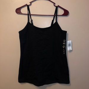 Black cami tank top